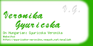 veronika gyuricska business card